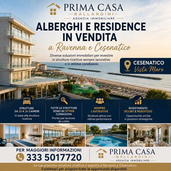 albergo in affitto a Cesenatico