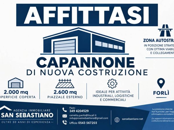 locale commerciale in affitto a Forlì in zona Pieve Acquedotto