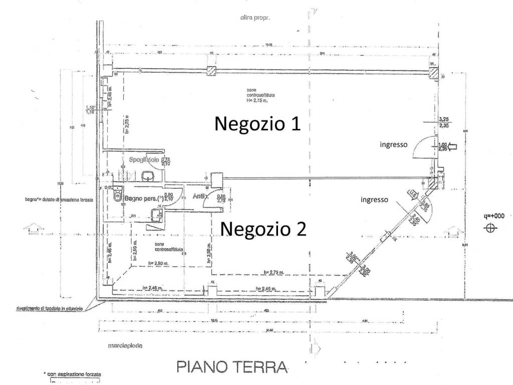 negozio in affitto a Pesaro in zona Pantano