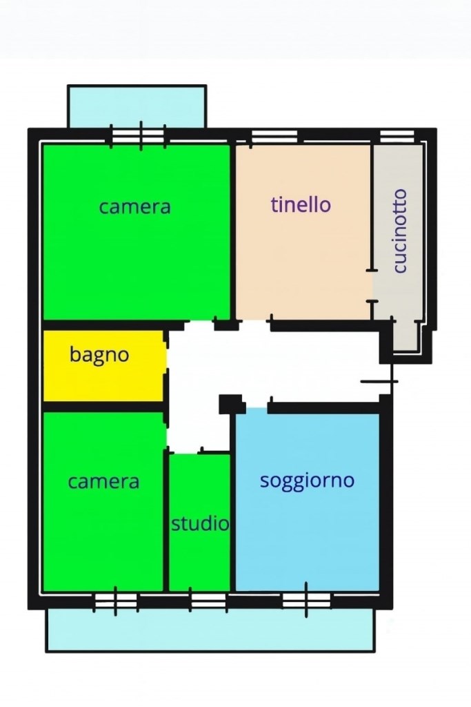 appartamento in affitto a Pesaro in zona Pantano
