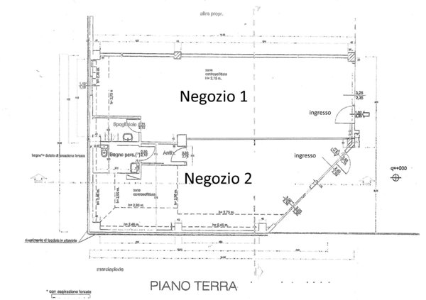 locale commerciale in affitto a Pesaro in zona Pantano