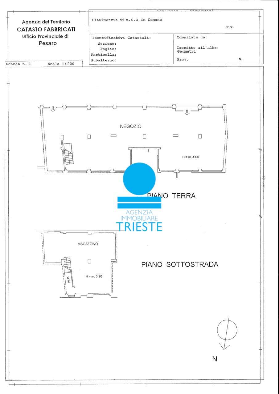 locale commerciale in affitto a Pesaro in zona Trebbiantico