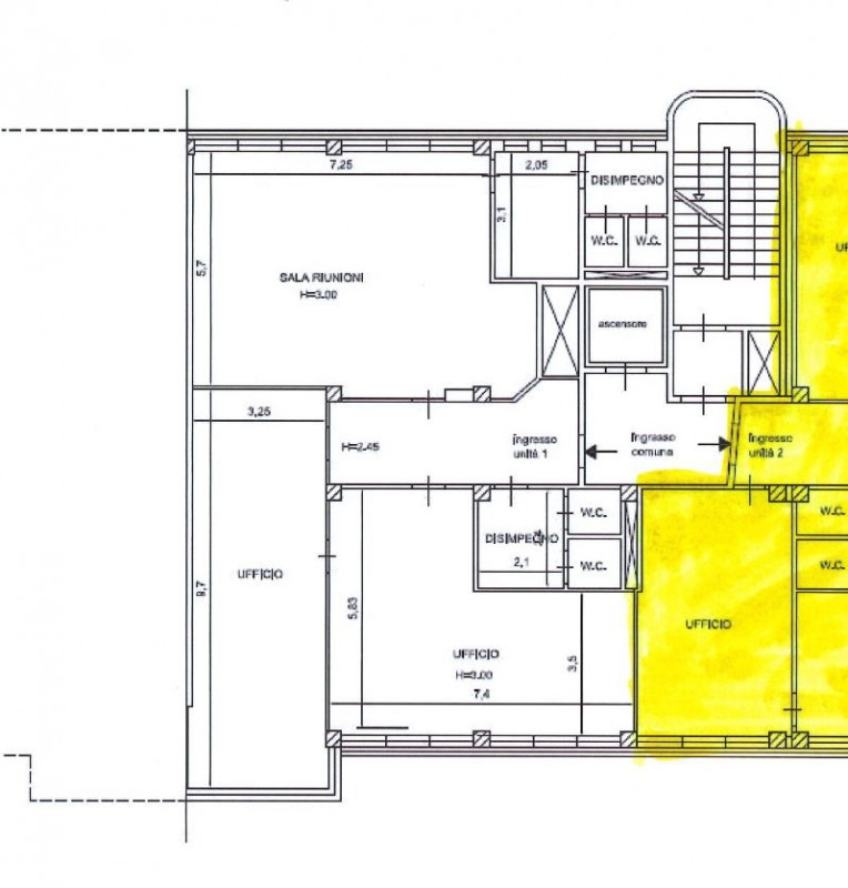 ufficio in affitto ad Ancona in zona Baraccola