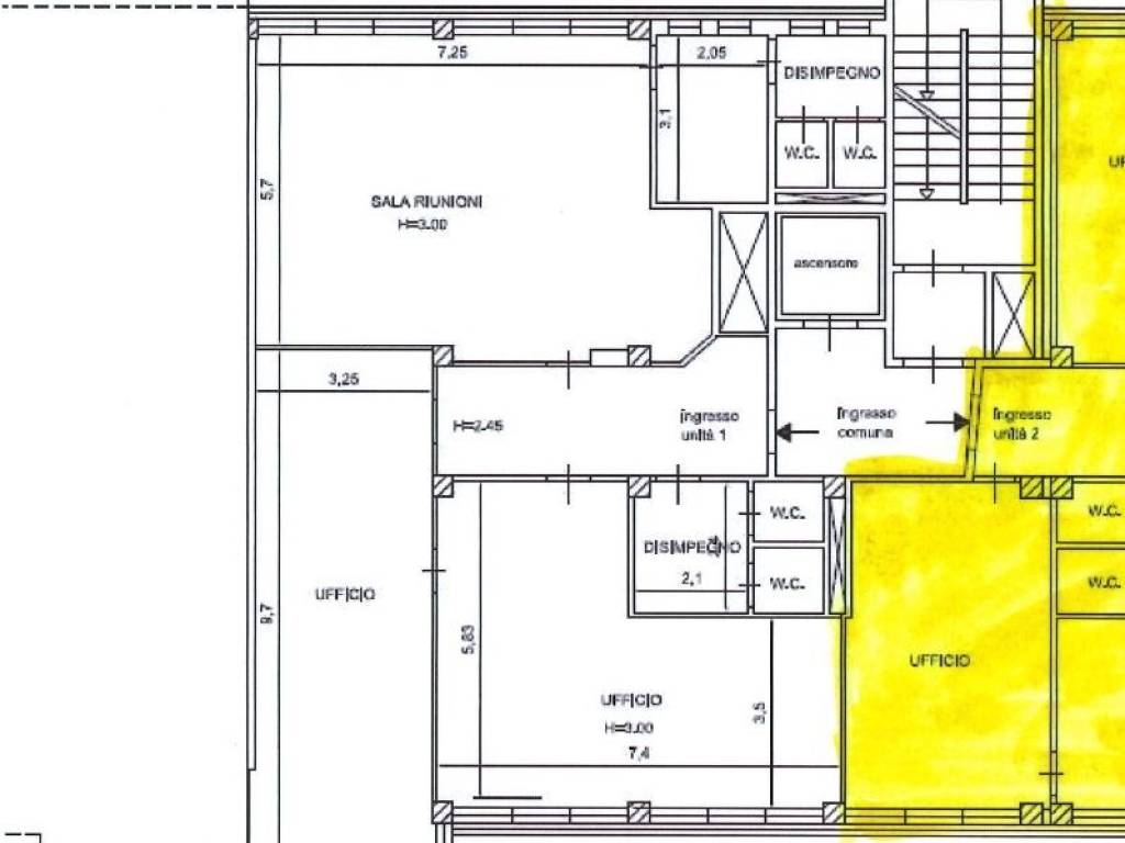 ufficio in affitto ad Ancona in zona Piano San Lazzaro
