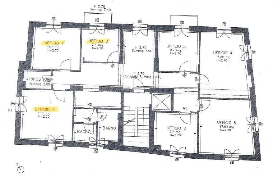 ufficio in affitto ad Ancona in zona Centro Storico