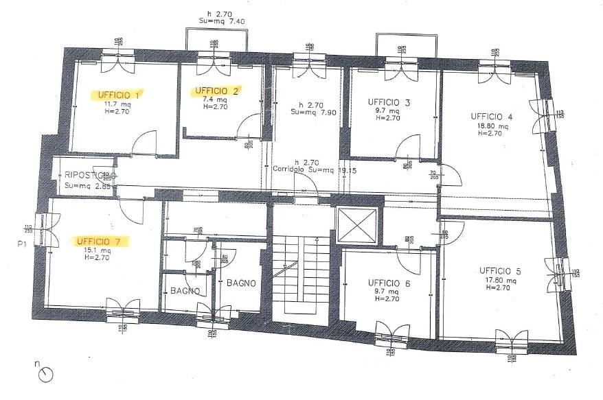 ufficio in affitto ad Ancona in zona Centro Storico
