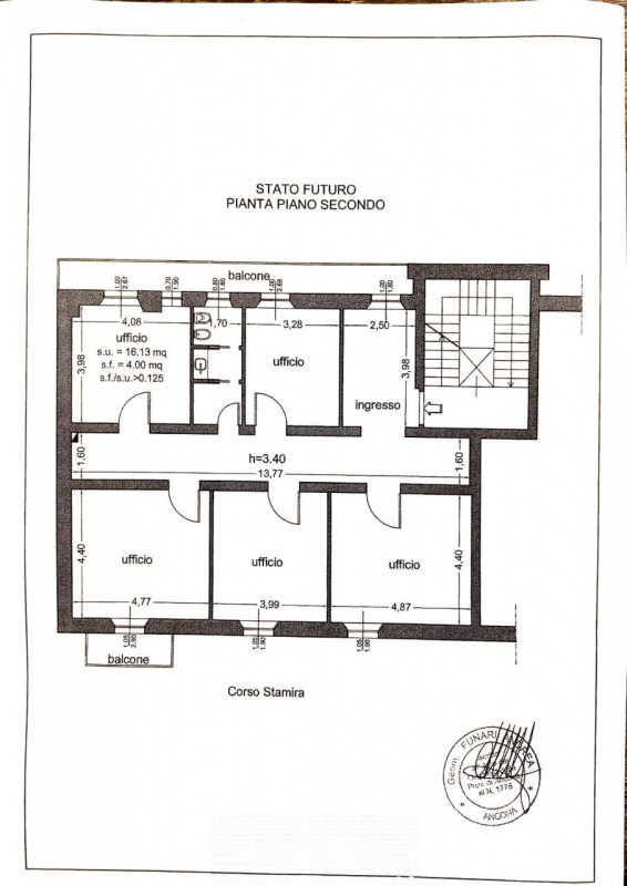 ufficio in affitto ad Ancona in zona Centro Storico