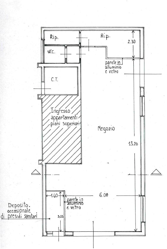 locale commerciale in affitto a Caldarola in zona Croce
