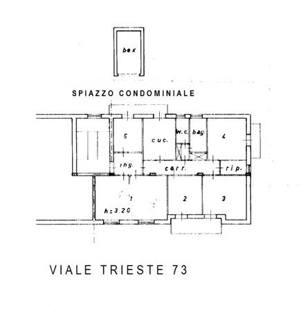 appartamento in affitto a Caldarola in zona Croce