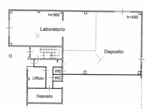 ufficio in affitto a Treia in zona Passo di Treia