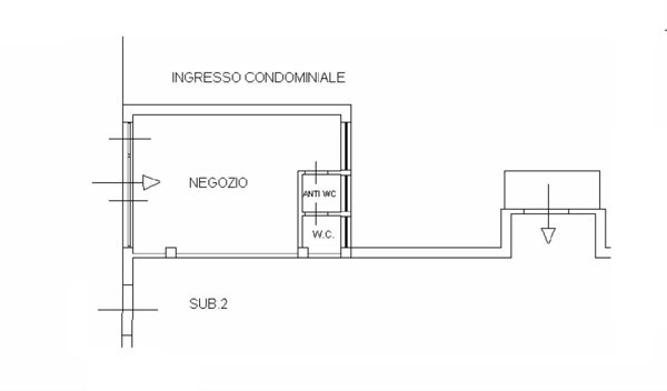 negozio in affitto a Carrara in zona Avenza