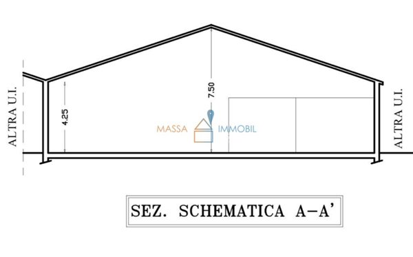 capannone in affitto a Massa