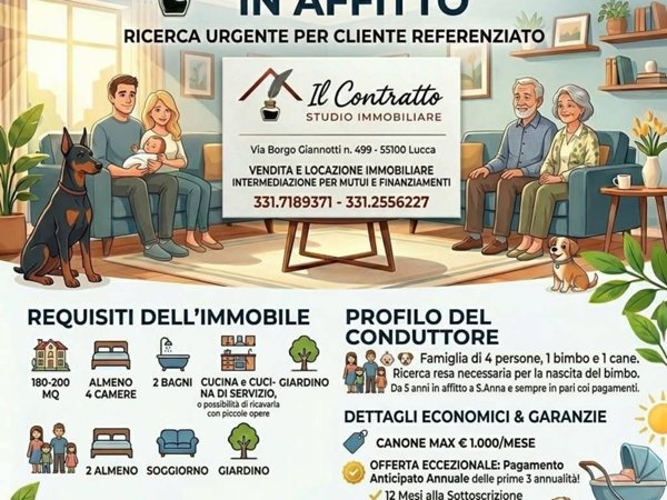 appartamento in affitto a Lucca in zona Monte San Quirico