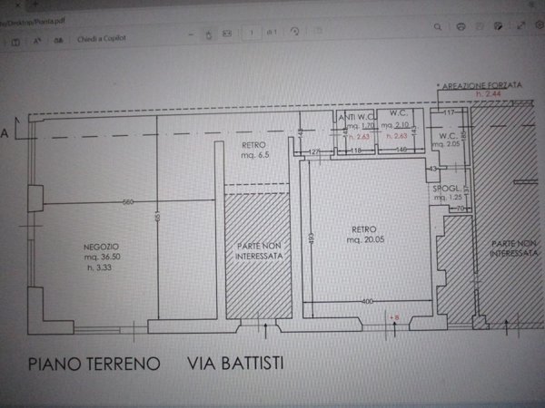 locale commerciale in affitto a Viareggio