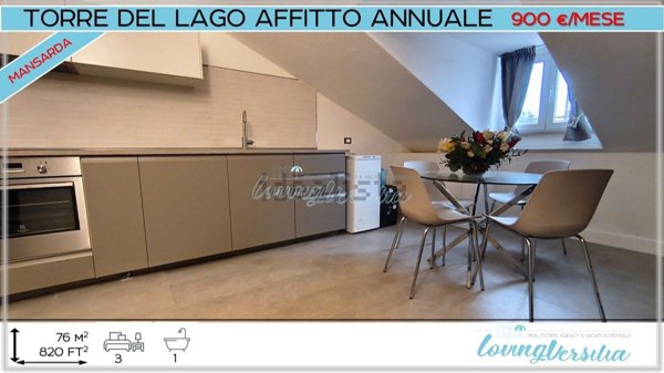 appartamento in affitto a Viareggio