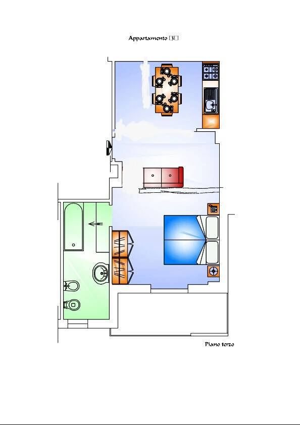 appartamento in affitto a Firenze in zona Novoli