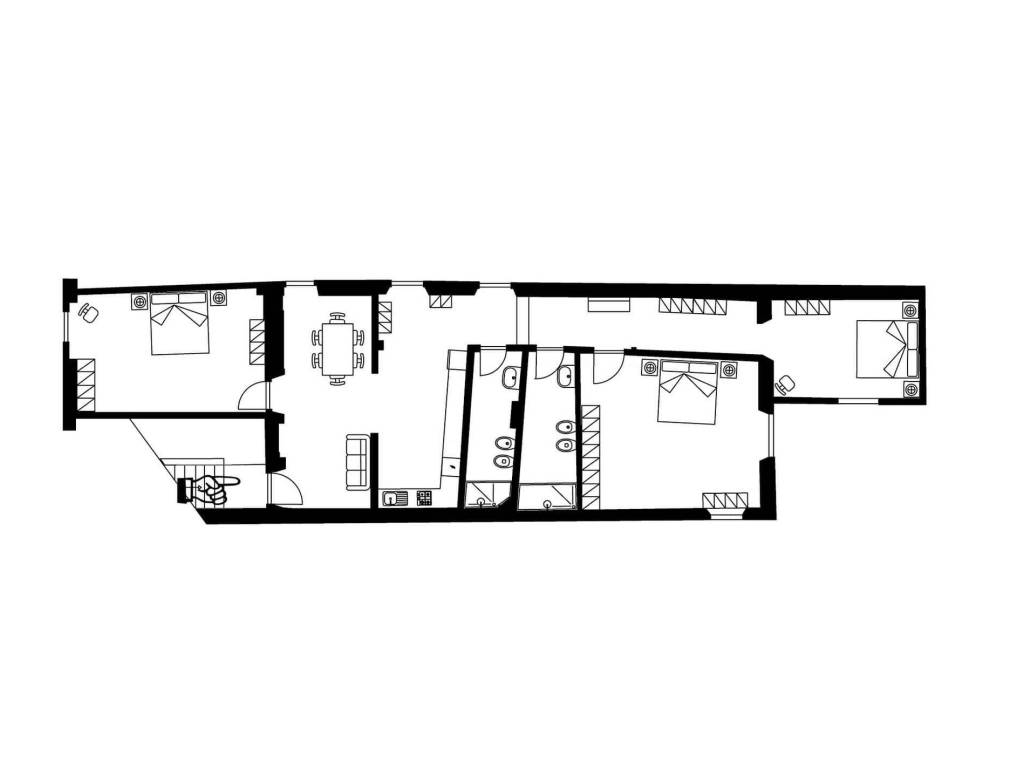 appartamento in affitto a Firenze in zona Centro San Frediano