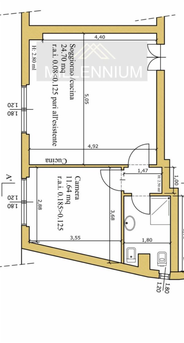 appartamento in affitto ad Arona