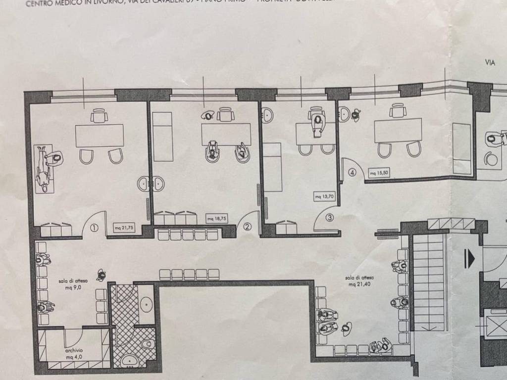 ufficio in affitto a Livorno in zona Centro Città