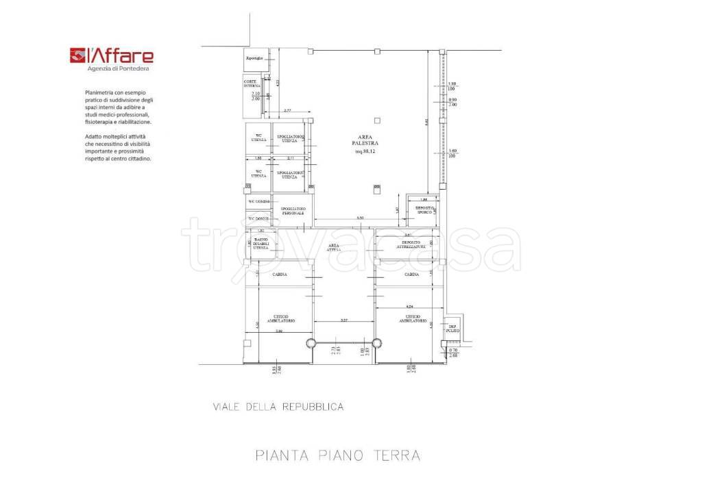 locale commerciale in affitto a Pontedera