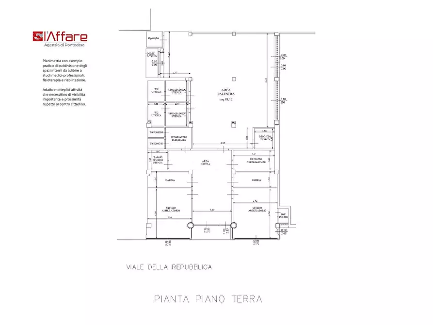 locale commerciale in affitto a Pontedera