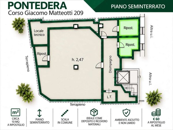 ufficio in affitto a Pontedera