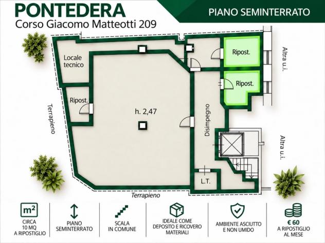 ufficio in affitto a Pontedera