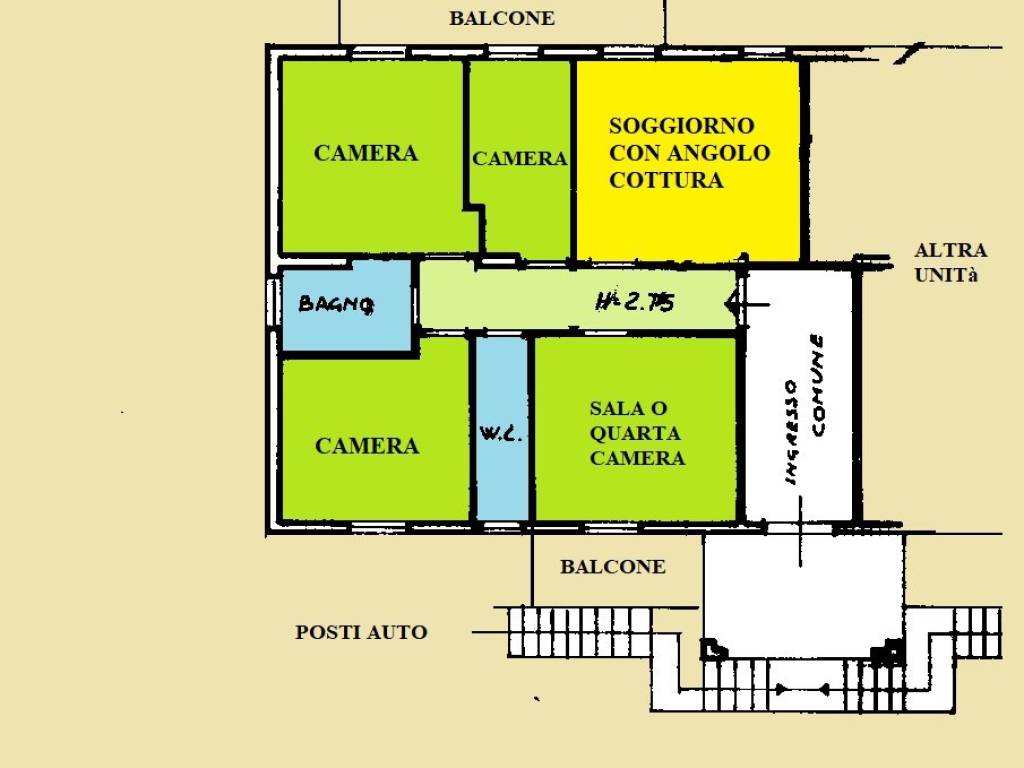 appartamento in affitto a Perugia in zona Sant'Egidio