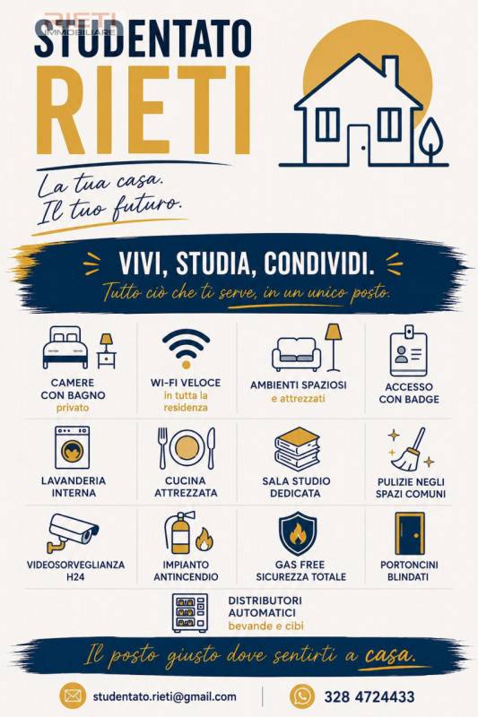 camera singola in affitto a Rieti in zona Centro Città