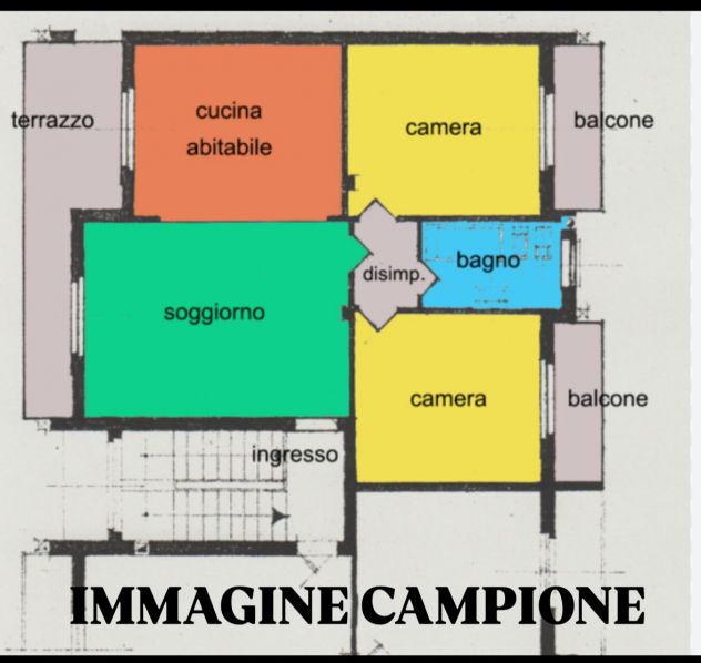 appartamento in affitto a Roma in zona Case Rosse