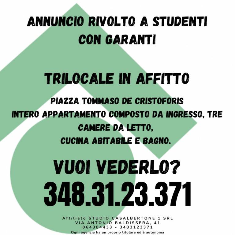 appartamento in affitto a Roma in zona Tiburtino