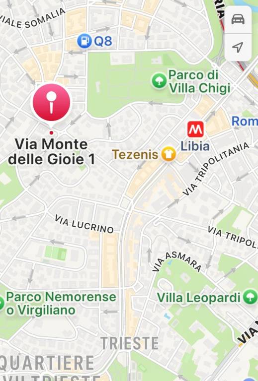 appartamento in affitto a Roma in zona Trieste