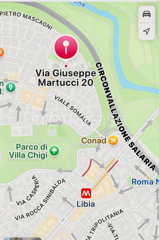 appartamento in affitto a Roma in zona Trieste