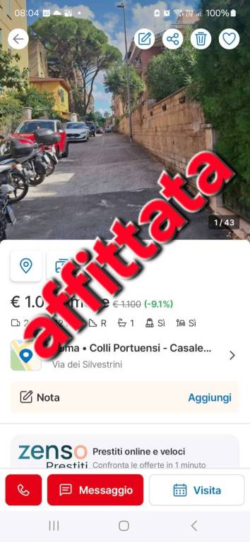 appartamento in affitto a Roma in zona Gianicolense