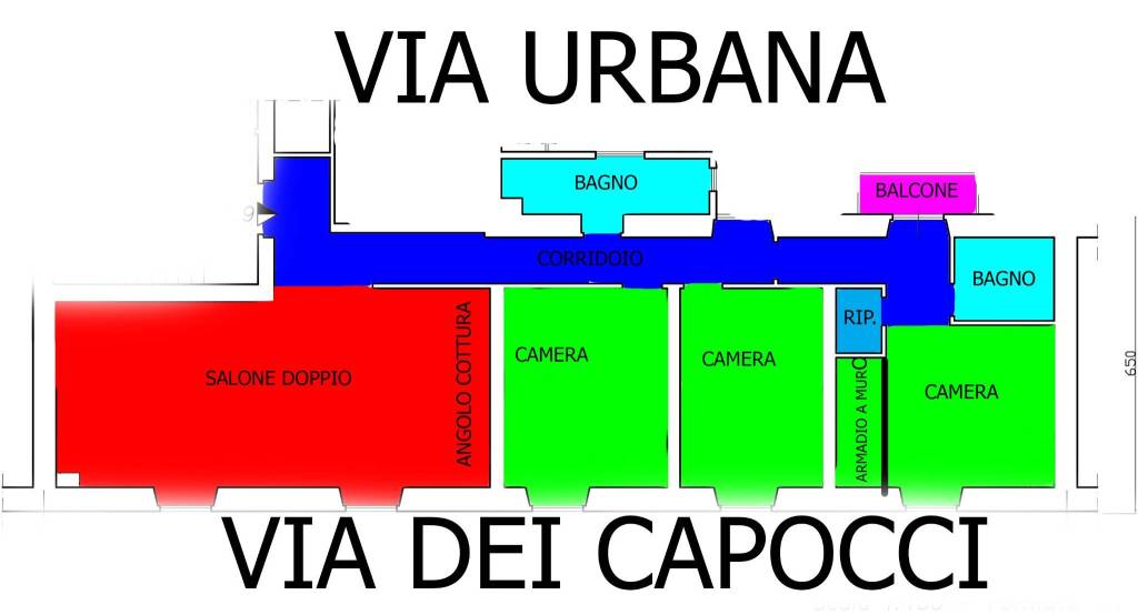 appartamento in affitto a Roma in zona Rione Monti/Campitelli