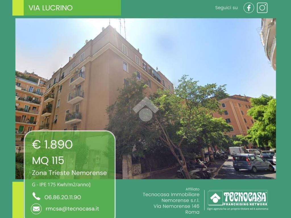 appartamento in affitto a Roma in zona Trieste