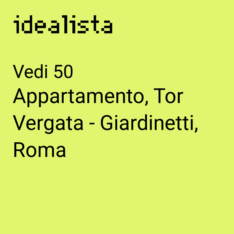 appartamento in affitto a Roma in zona Tor Vergata/Torrenova