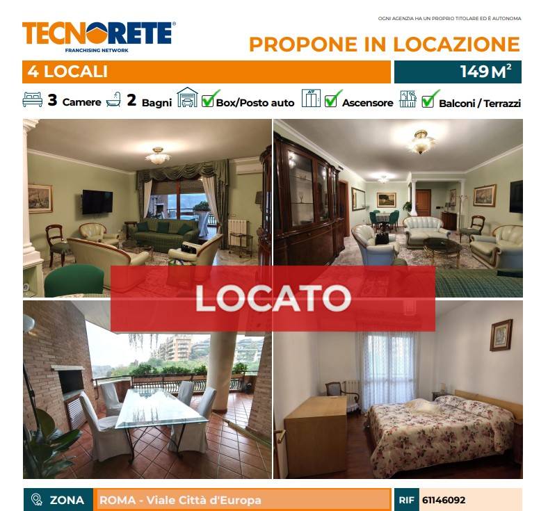 appartamento in affitto a Roma in zona Torrino