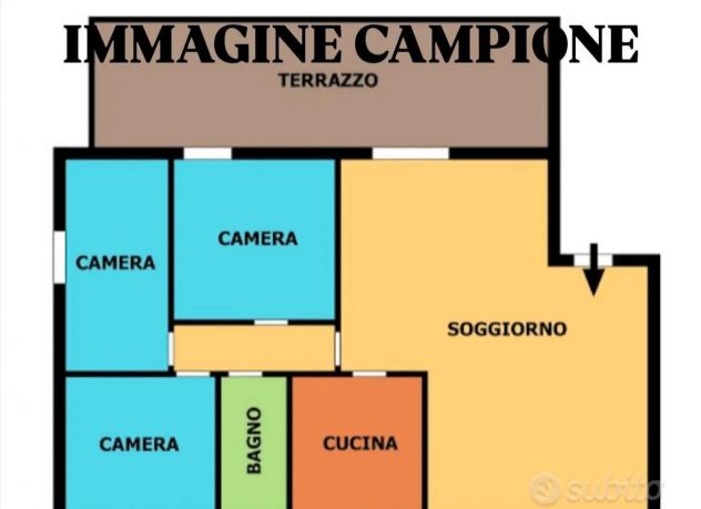 appartamento in affitto a Roma in zona Torre Gaia