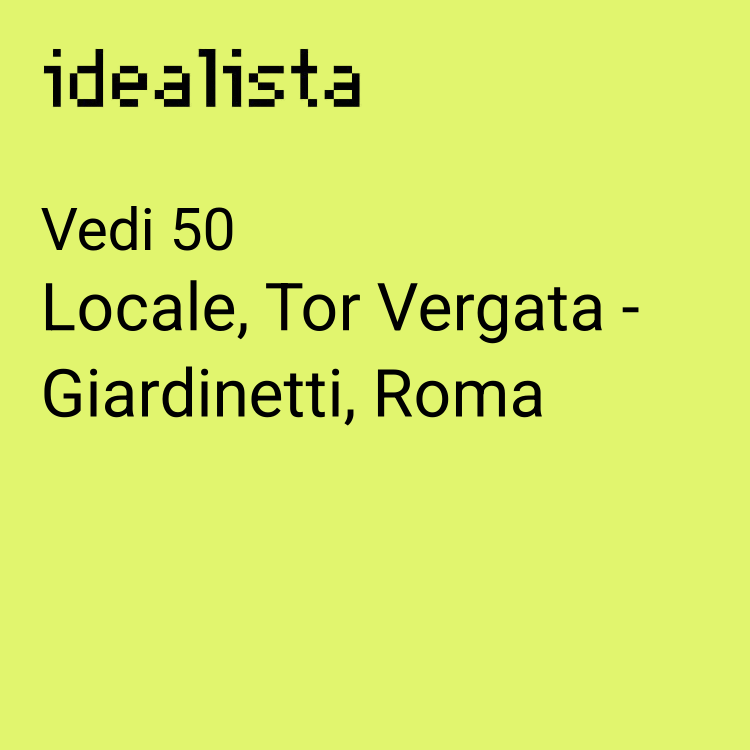 locale commerciale in affitto a Roma in zona Tor Vergata/Torrenova