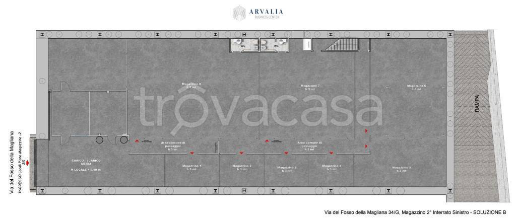 locale commerciale in affitto a Roma in zona Colle del Sole