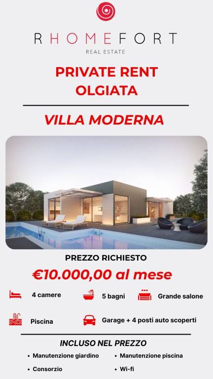 casa indipendente in affitto a Roma in zona Olgiata