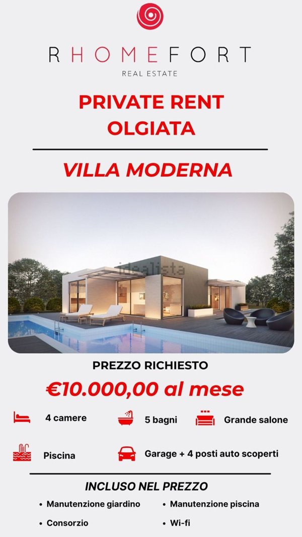 casa indipendente in affitto a Roma in zona Olgiata