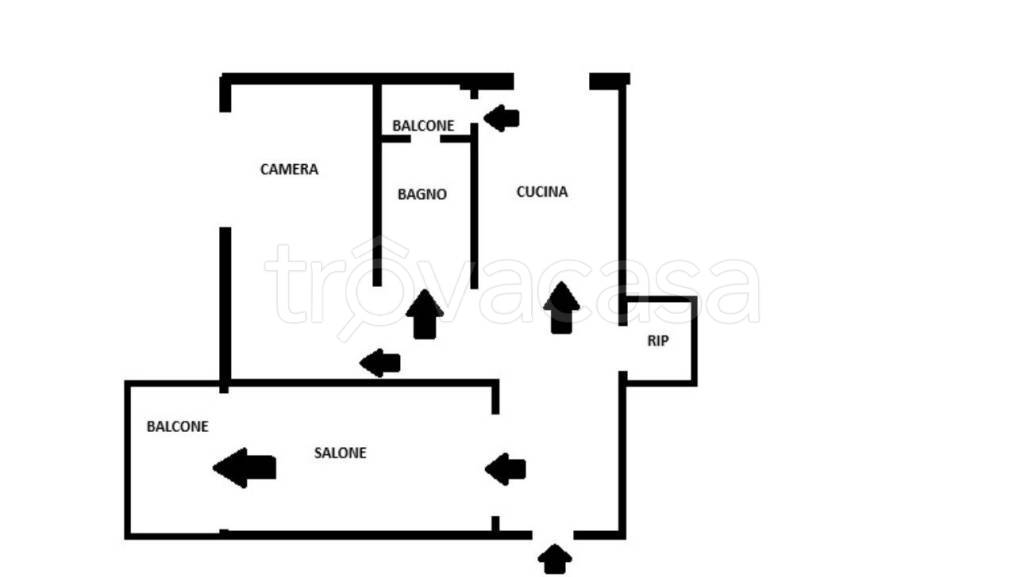 appartamento in affitto a Roma in zona Salario