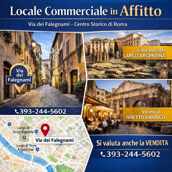 negozio in affitto a Roma in zona Pigna - Sant'Angelo
