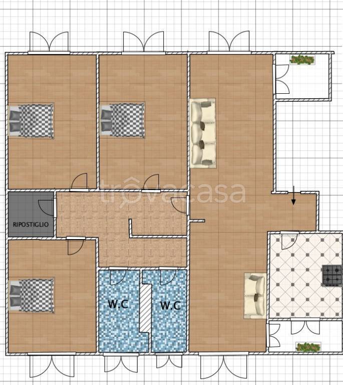 appartamento in affitto a Roma in zona Appio Latino