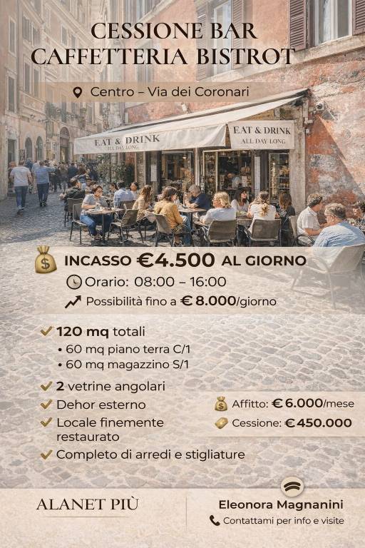 negozio in affitto a Roma in zona Parione/Sant'Eustachio