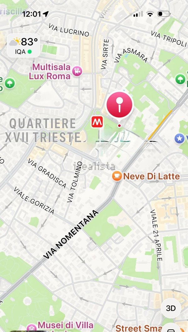 appartamento in affitto a Roma in zona Trieste