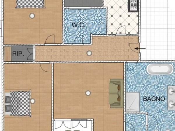appartamento in affitto a Roma in zona Appio Latino