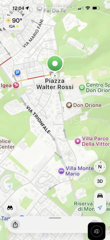 appartamento in affitto a Roma in zona Della Vittoria